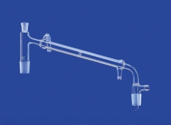 Distilling Links with Liebig Condenser and Vacuum Receiver Adapter, Cone NS 29/32 length 400 mm, cooling water GL 14, Vacuum GL
