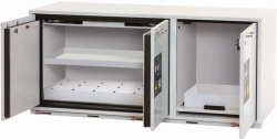 Combi UB cabinet K-UB-90 UB.3T 1402x502x601 mm (WxDxH), 3 swing door 1 shelves, 1x sheet, 1x bottom colleting sump