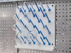 Abtropfgestelle LaboPlast<sup>®</sup>, PVC, mit Ablaufrinne