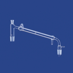 Distilling links with Liebig condenser and vacuum receiver adapter, DURAN<sup>®</sup> tubing