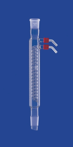 Intensivkühler, DURAN<sup>®</sup>-Rohr, mit Kunststoff-Oliven