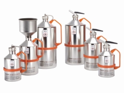 Sicherheitskannen für Lösemittel, mit Schraubkappe 1¼", unpoliert