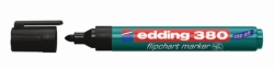 Flipchartmarker Edding 380 black, streak strength 1.5 - 3 mm