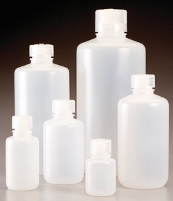Enghalsflaschen Nalgene™ Economy, PPCO, mit Schraubverschluss, PP