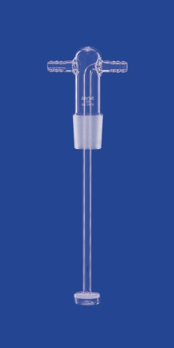 Gas washing bottle heads, DURAN<sup>®</sup> tubing, with filter disc