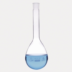 Kjeldahl flasks with ground neck, borosilicate glass 3.3