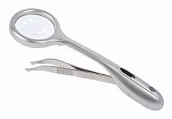 TRIZETTE<sup>®</sup> - Lupenpinzette mit LED-Licht