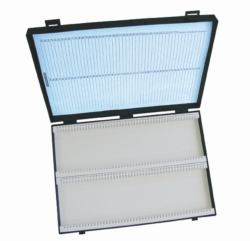Slide storage box, plastic