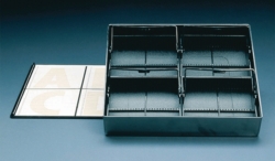 Staining troughs / slide containers without insert