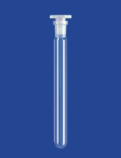Test tubes, DURAN<sup>®</sup> tubing, without graduation, with NS joint, with PE stopper