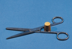 Laboratory scissors,st.steel,length 150 mm