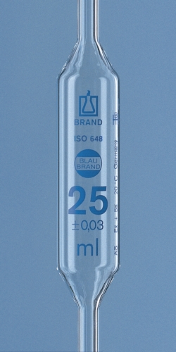 Vollpipetten, AR-glas<sup>®</sup>, Klasse AS, 2 Marken, blau graduiert