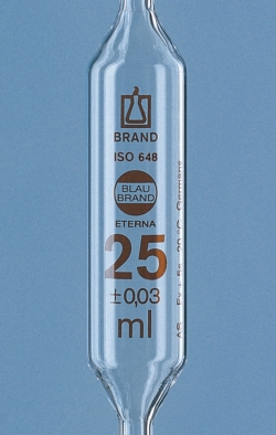 Vollpipetten, AR-glas<sup>®</sup>, Klasse AS, 1 Marke, braun graduiert