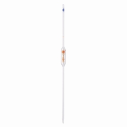 Vollpipetten, Kalk-Natron-Glas, 1 Marke, Klasse B, braun graduiert