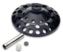 Fixed angle rotor with 10 steel sleeves F-35-30-17 for centrifuges 5702/5702 R/5702 RH, incl. 10 adapters for conical tubes and