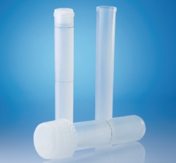 Sample tubes, PFA, with ring mark and screw cap