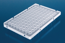 96-well PCR plates, PP, raised half frame