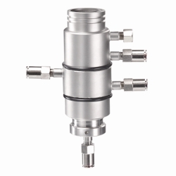 Flow-through cell for SONOPULS Ultrasonic homogenisers, stainless steel
