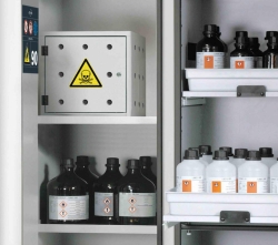 Safe case right arrester, steel- plate plastic coated