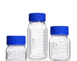 Baffled Wide-mouth bottles, GLS 80<sup>®</sup>, DURAN<sup>®</sup>, with screw cap
