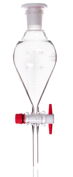 Separating funnel, conical, DURAN<sup>&reg;</sup>, with PTFE key