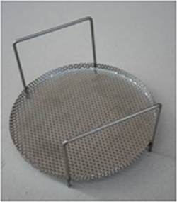 Reinigungskörbe für Reinigungsbehälter, Edelstahl V2A, rund