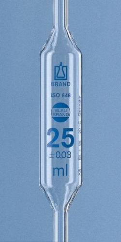 Vollpipetten, AR-Glas<sup>®</sup>, Klasse B, 1 Marke, braun gradiert