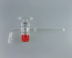 Absperrhahn für LLG-Exsikkator, Kalk-Natron-Glas
