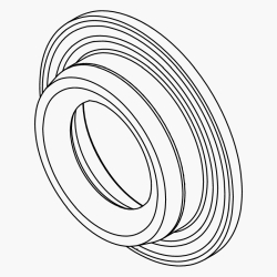 Wellendichtung für Rotavapor<sup>®</sup> R-300, R-210/215 und R-II, PTFE