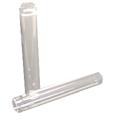 Round cuvette, glass