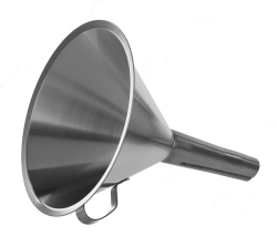 Funnels, 18/10 steel