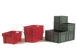 Stacking containers KBE-183 and KBE-184, Plastic
