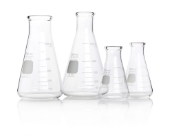 Enghals-Erlenmeyerkolben, PYREX<sup>®</sup>, verstärkter Rand