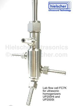 Durchflussreaktor FC7K für Ultraschall-Homogenisatoren UP200Ht / UP200St, Edelstahl