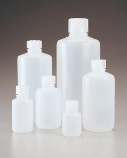 Enghalsflaschen Nalgene™ Economy, PE-HD, mit Schraubverschluss, PP