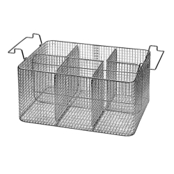 Suspension baskets with subdivisions for Sonorex ultrasonic baths
