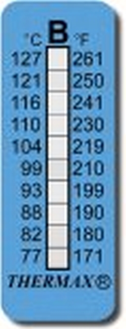 Thermax-Streifen für 10 Temperaturen