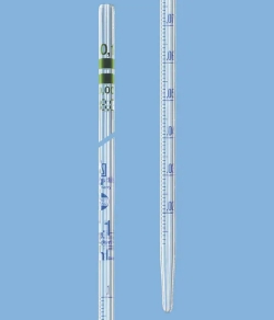 Messpipetten, AR-GLAS<sup>®</sup>, Klasse A, Typ Einguss, blau graduiert, mit Einzelzertifikat