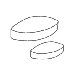 Magnetrührstäbchen IKAFLON<sup>®</sup>, elliptisch, PTFE