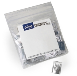Powder pillow for visual chlorine test kits