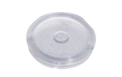 Codierplättchen für Schraubverschluss mit Schlaufe, weiß VE=5000