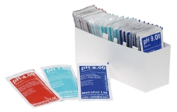 pH buffer solutions, set