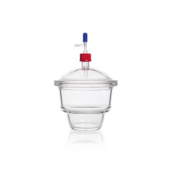 DURAN® Desiccator DN 200 with screw thread in lid and base, with stopcock