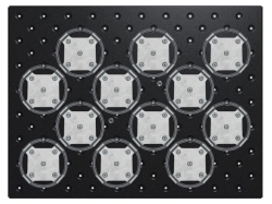 Austauschbare Plattform f&uuml;r Innova&reg; 2150, 61 × 46 cm (24 × 18 in), Phenoplast, Vorbest&uuml;ckte Plattform f&uuml;r 1-L-Erlenmeyerkolben