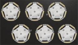 Austauschbare Plattform f&uuml;r New Brunswick S41i, 36 × 61 cm (14 × 24 in), Vorbest&uuml;ckte Plattform f&uuml;r 2-L-Erlenmeyerkolben mit 6