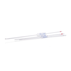 Full pipettes 0.5 ml, AR glass,charification cert. Conformity certified, blue imprinting, Accuracy class AS, pack of 12