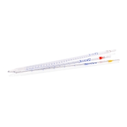 AR® glass measuring pipettes 0.5 ml cl. AS, blue printing, type 1, batch certificate, pack of 12