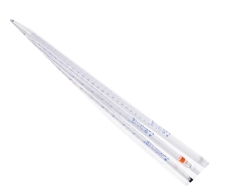 AR® glass graduated pipettes 0.5 ml cl. AS, blue printing, type 3, batch certificate, pack of 12
