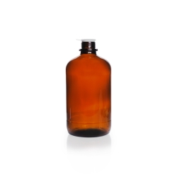 Schraubflasche 2500 ml, braun rund, enghals