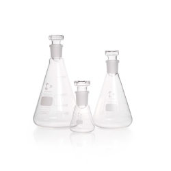 DURAN® Iodine determination flask, NS 29/32, with hollow, flat stopper, 100 ml